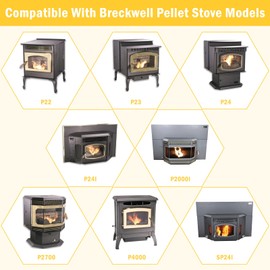 Adviace Replacement A-E-027 Combustion Blower Exhaust Fan Motor for Breckwell P23, P22, P24, P24I, P4000, P2000I, P2700, P2000, P23I, P1000, P26 Pellet Stoves