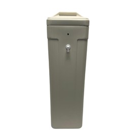 11x11x38 Square Brine Tank for Water Softener with Brine Safety Float Included (Almond)
