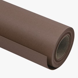RUSPEPA Kraft Paper Roll - 17.5 inches x 32.8 feet - Recyclable Paper Perfect for Wrapping, Craft, Packing, Floor Covering, Dunnage, Parcel, Table Runner, Chocolate Brown