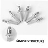 Kisangel 6pcs Replaceable Carbon Steel Alpenstock Rod Tips Climbing Accessories