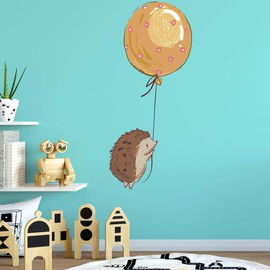 Sunnywall Wall Sticker Hedgehog Hedgehog Design for Children's Bedroom
