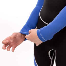 Kids Wetsuit for Boys Girls Toddlers by Scubadonkey | Wetsuit for Kids in 2.5mm Neoprene UPF 50+ | Meets CPSC Safety Requirements (Blue,12)