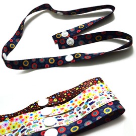 euhuton 4 Pack Color Buttons Baby Stroller Straps with Snap Buttons 4 Different Designs