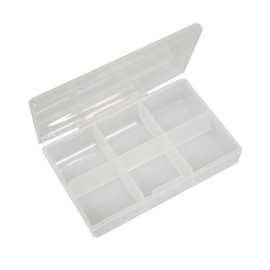 6-Compartment Square Pill Case Container TJ/Portable Pill Case/Pill Container/Pill Box 8ea