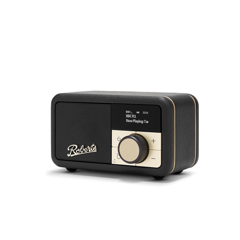 Roberts PETITE2 FM/DAB/DAB+ Portable Radio, Bluetooth, Alarm, Black