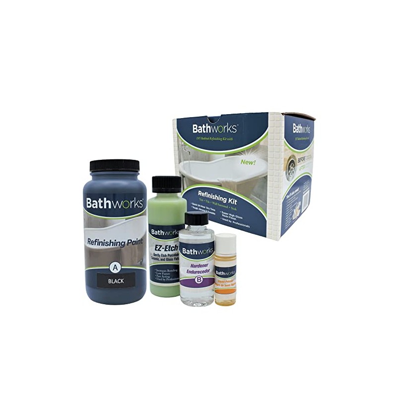 Bathworks DIY Sink Refinishing Kit (BLACK)