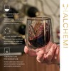 Viski Alchemi Aerating Wine Glass, Double Walled Tasting Tumbler for
