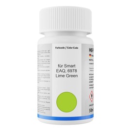 MG PRIME Autolack Lackstift Set für Smart EAQ / 6978 Lime Green Basislack Klarlack je 50ml