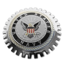 United States Navy Veterans USVC Automotive Grill Badge Emblem for Trucks and Cars