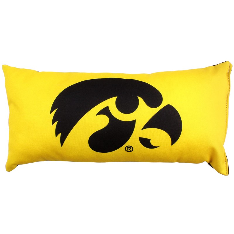 College Covers Everything Comfy Iowa Hawkeyes 2 Sided Bolster Small