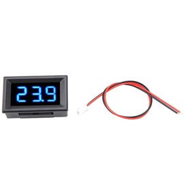 Digital Voltmeter DC 2.5-30 V LED Display Panel Voltage Meter 0.56 Inch Two Wire Volt Display Panel LED Voltmeter (Blue)