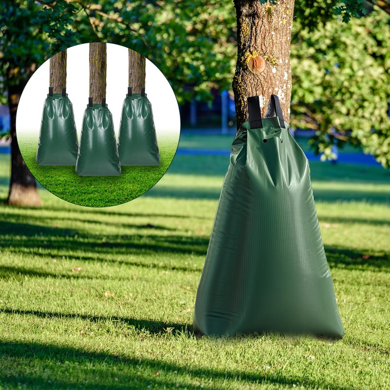 3 Pack Tree Watering Bags Slow Release 20 Gallon，Reusable Water