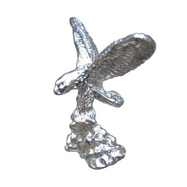 Eagle Figurine, Miniature Eagle, Handcast, in Fine Pewter, by William Sturt