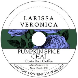 Pumpkin Spice Chai Costa Rica Coffee (Single Serve K-Cup Pods) (Gourmet, Naturally Flavored, Whole Coffee Beans) (12 pods, ZIN: 578383)