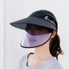 Wide Edge Sun Hat Protective with Removable Face Shield Summer