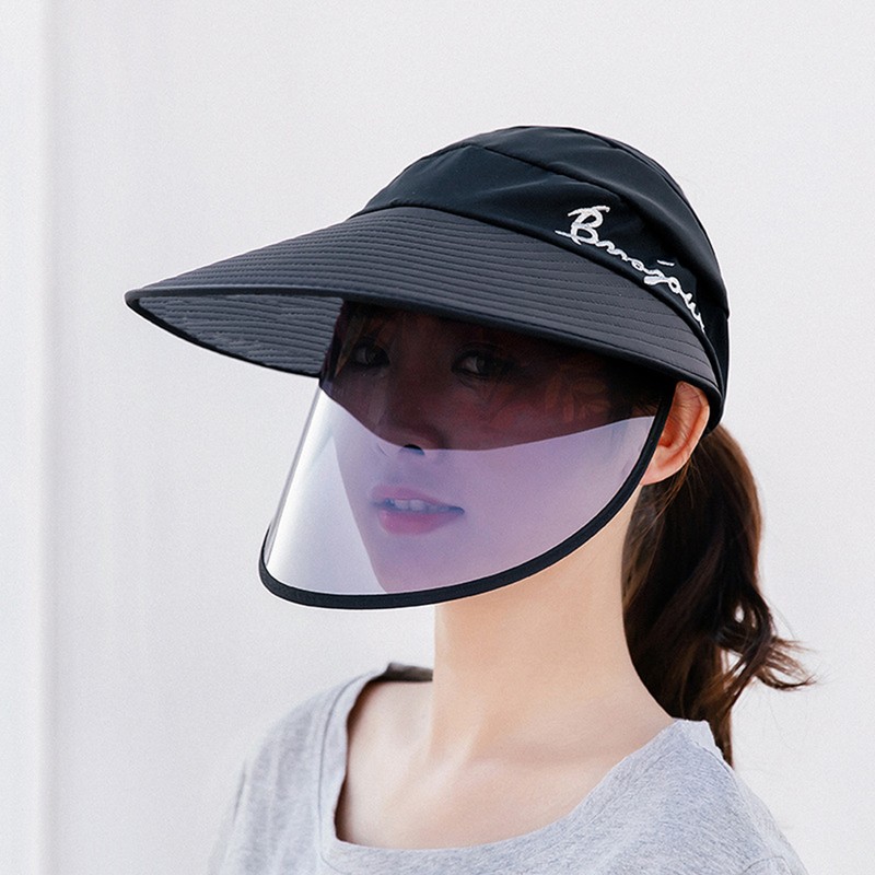 Wide Edge Sun Hat Protective with Removable Face Shield Summer