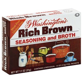 G Washington's Seasoning and Broth, Rich Brown, 1.1 Ounce