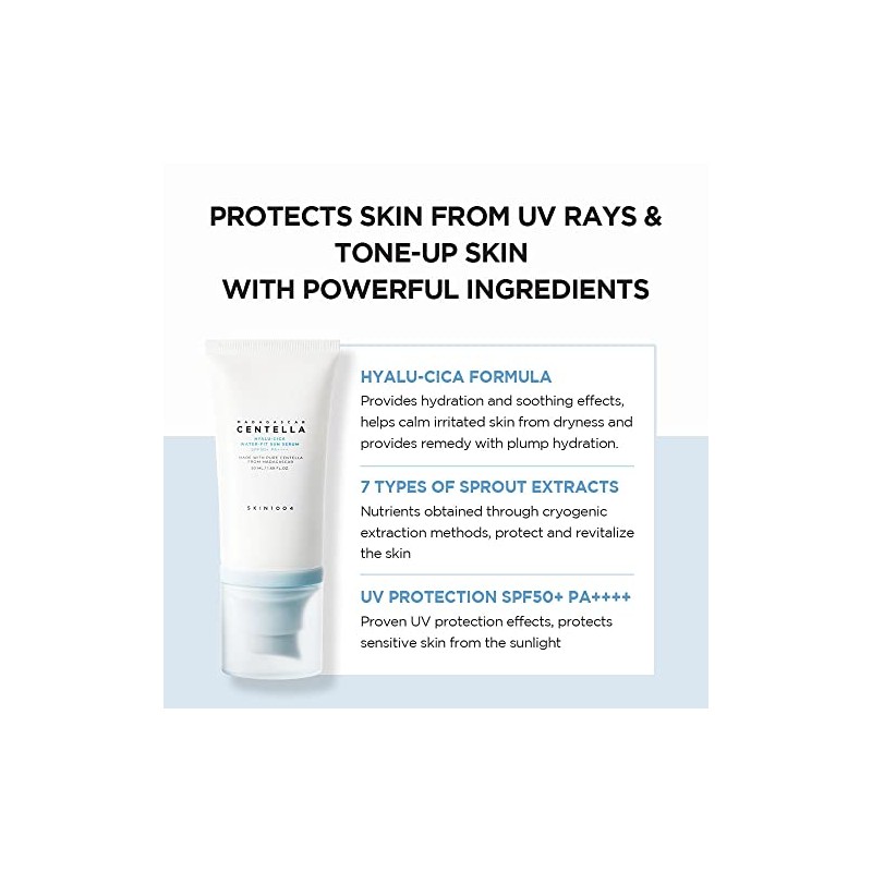 SKIN1004 Madagascar Centella Hyalu-Cica Water-Fit Sun Serum 50ml x 2ea