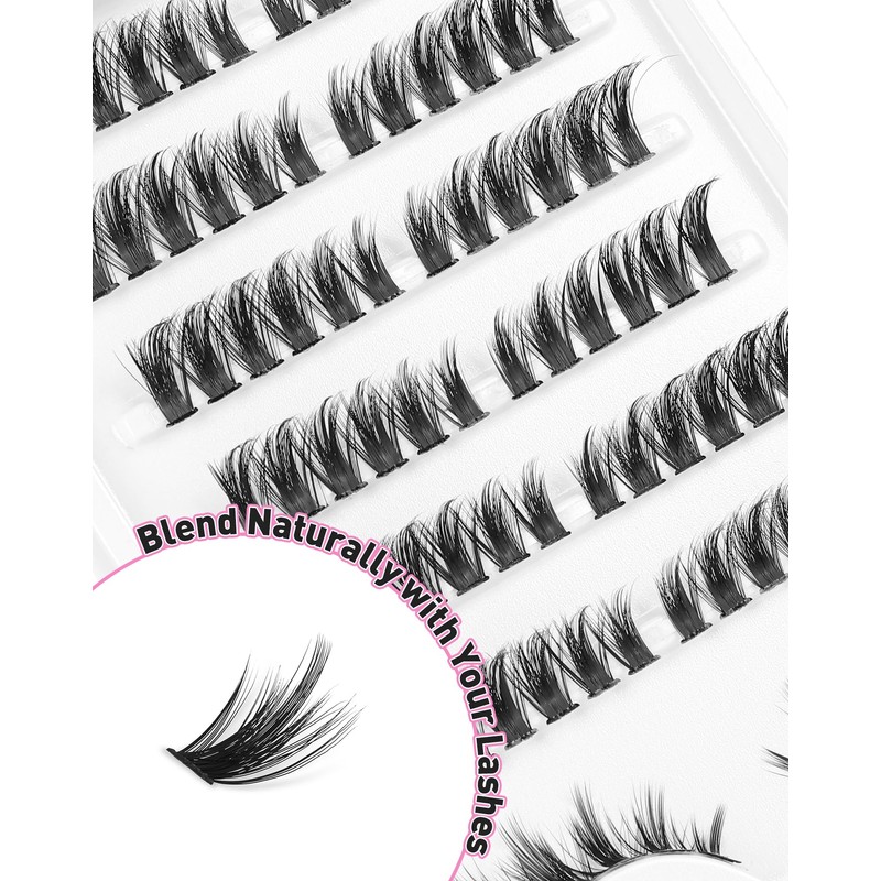 Jiocolor Manga Eyelash Clusters DIY Eyelash Extensions Fairy Clusters C