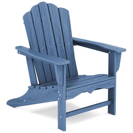 KINGYES HDPE Adirondack Chair, Classic All-Weather Adirondack Chairs, Outdoor Patio Adirondack Chair for Deck Lawn fire Pit, Navy