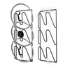 sousac V-Wall Pot Lid Holder, 2 Pack, Black