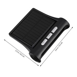 Vaguelly Automobile Digital Clock Car Temperature Monitor Solar Car Clock Auto Thermometer Led Display