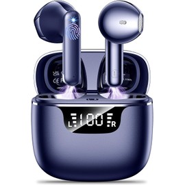 Cillso Kopfhörer Kabellos Bluetooth 5.4, Wasserdicht, USB-C, LED-Anzeige, Geräuschdämpfungsmikrofon drahtlose Ohrhörer