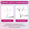 FADVAN 3D W-Shaped Volume Eyelashes, 0.07D Curl, Mixed 8-12 mm