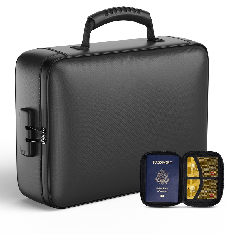 Grothery 5200°F Fireproof Document Organizer with Lock Fireproof & Waterproof