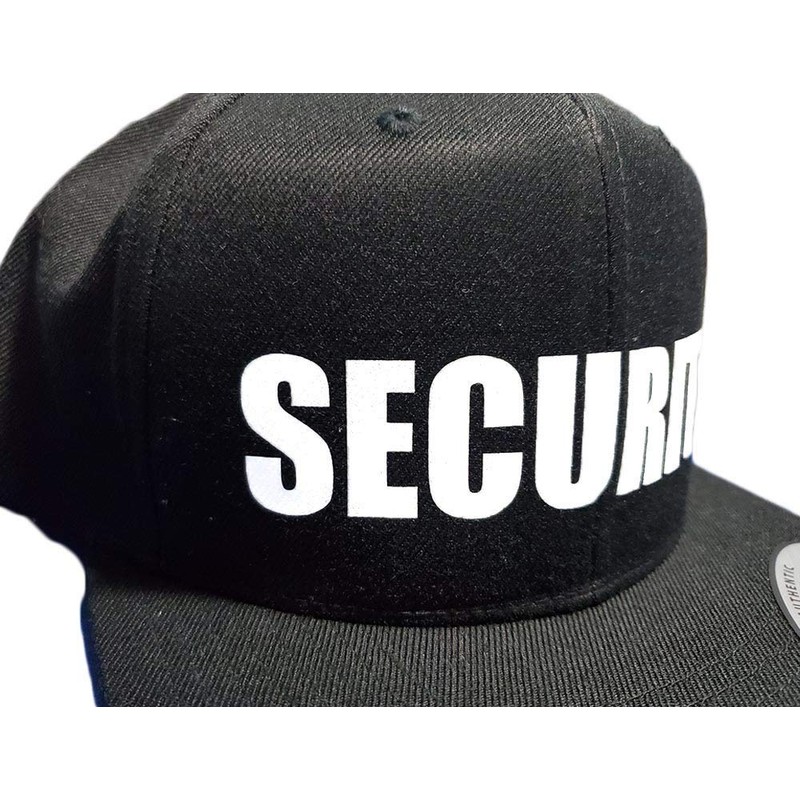 SECURITY Baseball Cap Hat Snapback by 6ixset - Flexfit Yupoong