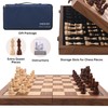 15" Magnetic Chess Set with Foldable Board & Travel Bag