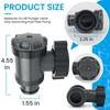 Hnemix Plunger Valve for Above Ground Pools,1.55 in Connection,1800 GPH