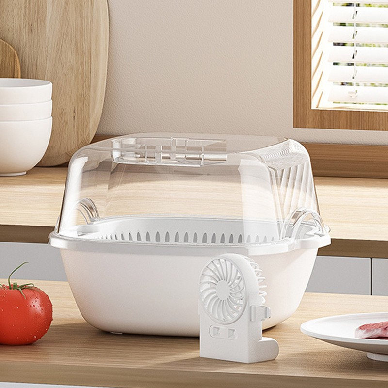 Household Defrosting Box Large Capacity Double Layer Drain Timing USB