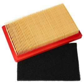 vhbw Replacement Filter Set (1 x Pre-Filter, 1 x Air Filter) Replacement for Kohler 14 083 04-S for Lawnmowers, 14.5 x 8.5 x 2.8 cm, Orange / Black
