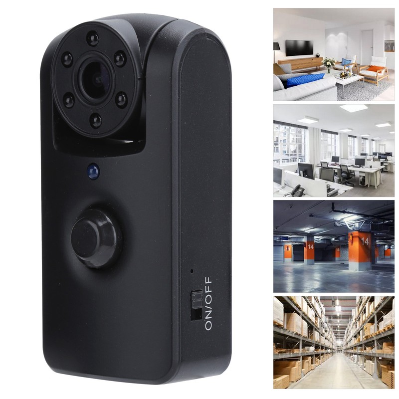 A1802 Mini WideAngle Camera Motion Detection PIR Night Vision ABS