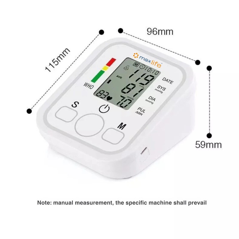 Max Life Blood pressure monitor fully automatic upper arm intelligent