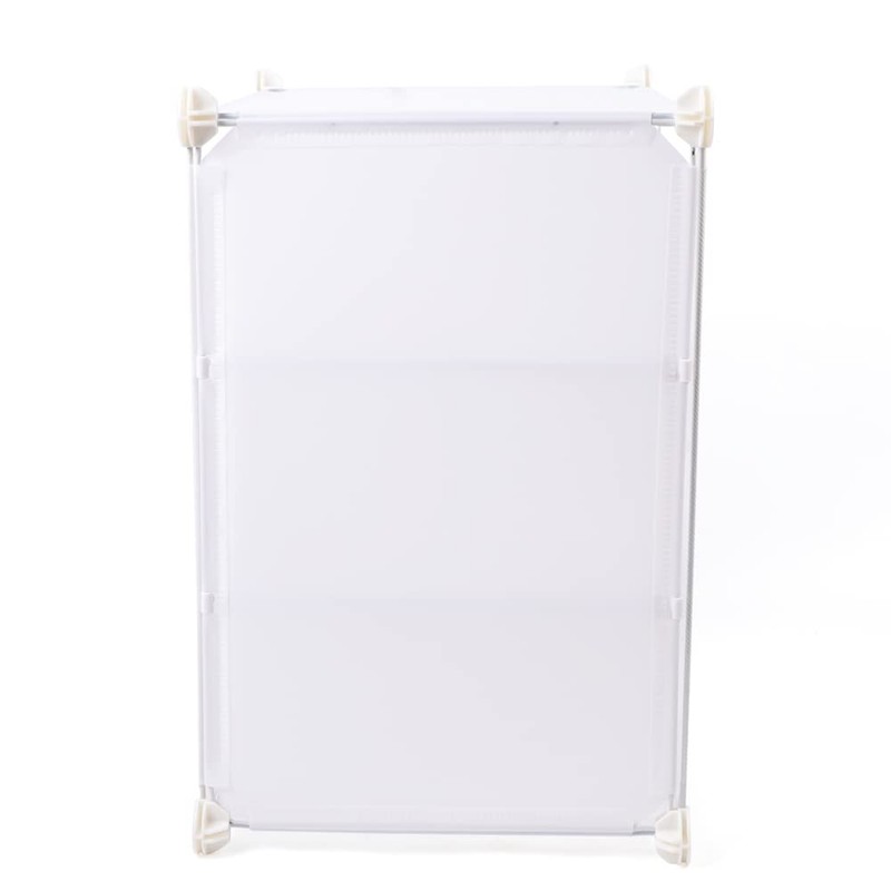 16 Pack Shoe Storage Boxes for 96 Pairs Shoes, Stackable