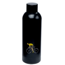 Puckator Cycle Works - Stainless Steel Water Bottle - Cold For 24h And Hot For 12h - Metal Water Bottles With Bicycle Design - Double Walled Modern Thermos Flask - Bpa Free - 530 ml