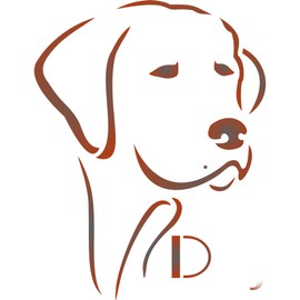 Dog Stencil - 21.5 x 28 cm (XL) - Reusable Animal Wall Stencil