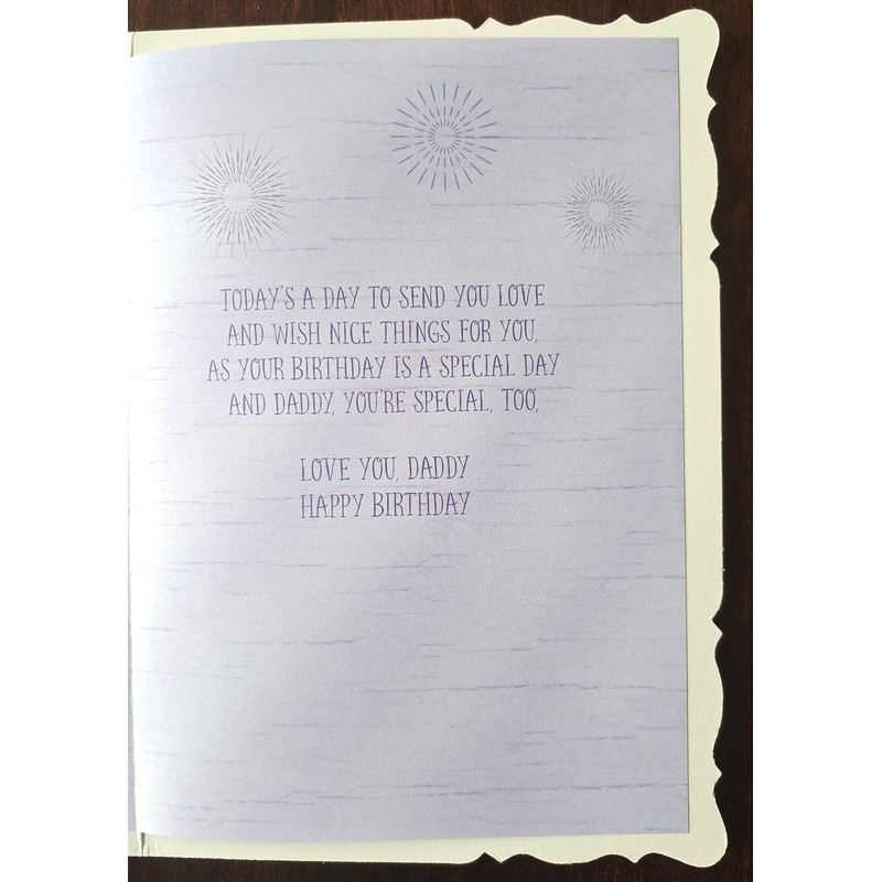 Happy Birthday Daddy Love You Lots. Cute Card Design