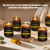 Oud & Sandalwood Candle, Scented Candles for Home, Aromatherapy Candle