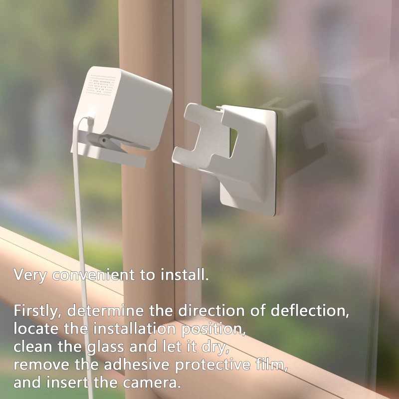 Teccle Angled Window Mount for Wyze Cam v4 Cam V3