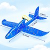 Electric Airplane Glider 2 Pack, Red & Blue – LED