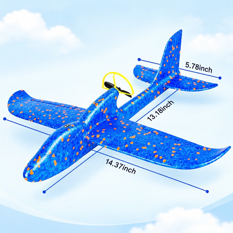 Electric Airplane Glider 2 Pack, Red & Blue – LED