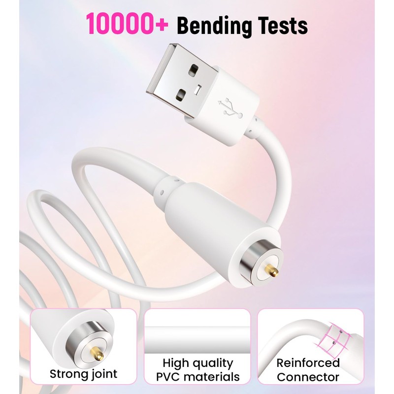 Yaekea 2.7Ft Magnetic USB DC Charger Cable 6mm Single-Pin Replacement