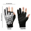 HASAKI Guantes de Pesca Profesional, Guantes de Tres dedoselásticos y