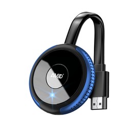 AIMIBO 4K 5G Wireless Display Adapter - Real Plug & Play Movies, Shows & Live from Smartphone, Laptop to Monitor/Projector, Compatible with i*OS, Android, Windows, Mac OS, Airplay, DLNA, Miracast