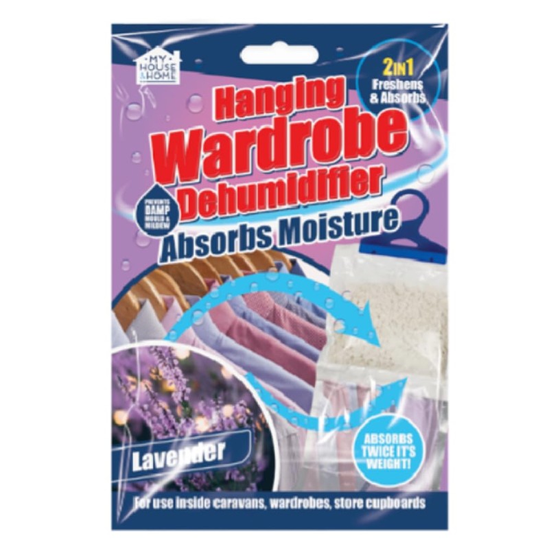 Hy House My Home Fragranced Hanging Wardrobe Dehumidifier Helps Stop