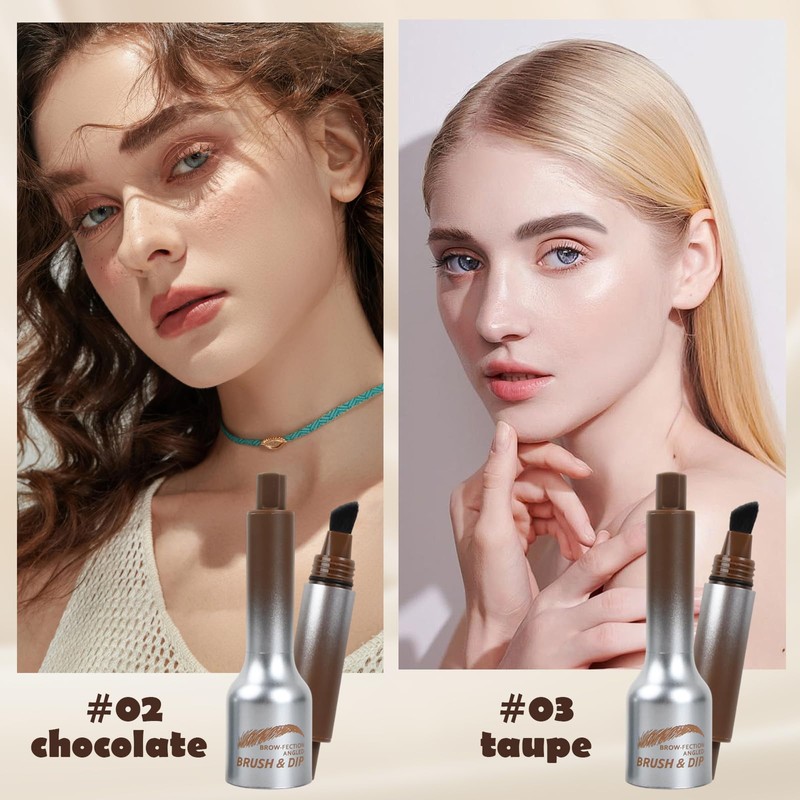 Eyebrow Pencil Liquid, Waterproof Eyebrow Brush and Eyebrow Gel Set,