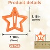 Mxxipp 20pcs Star Hair Clips for Women, Non-Slip Metal Star